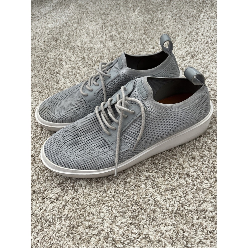 BYLT Knit Lido Shoes Mens 9 Gray Lace Up Low Top Casual Sneakers